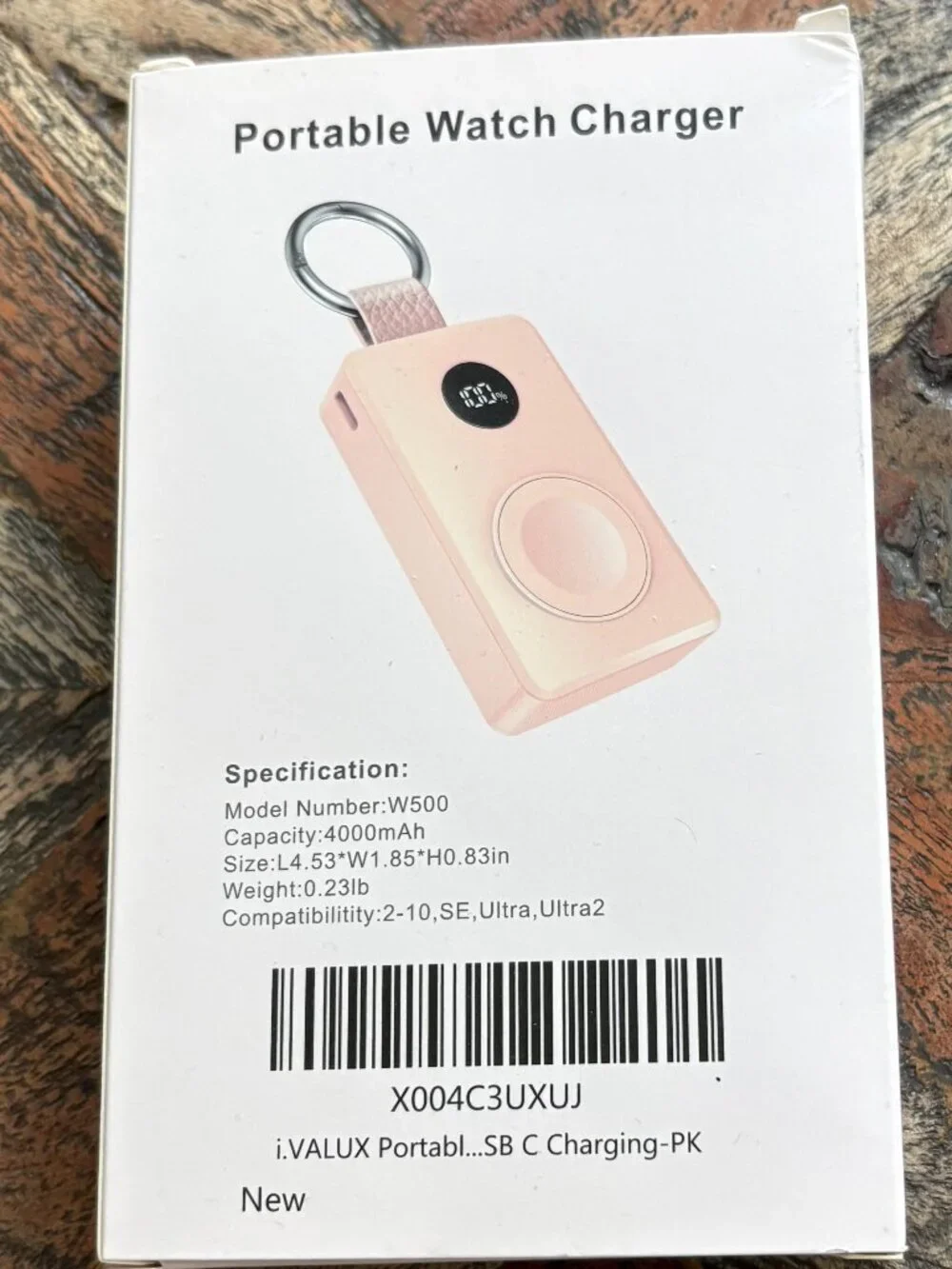iVALUX Portable Wireless Charger for Apple Watch Travel Keychain Power Bank